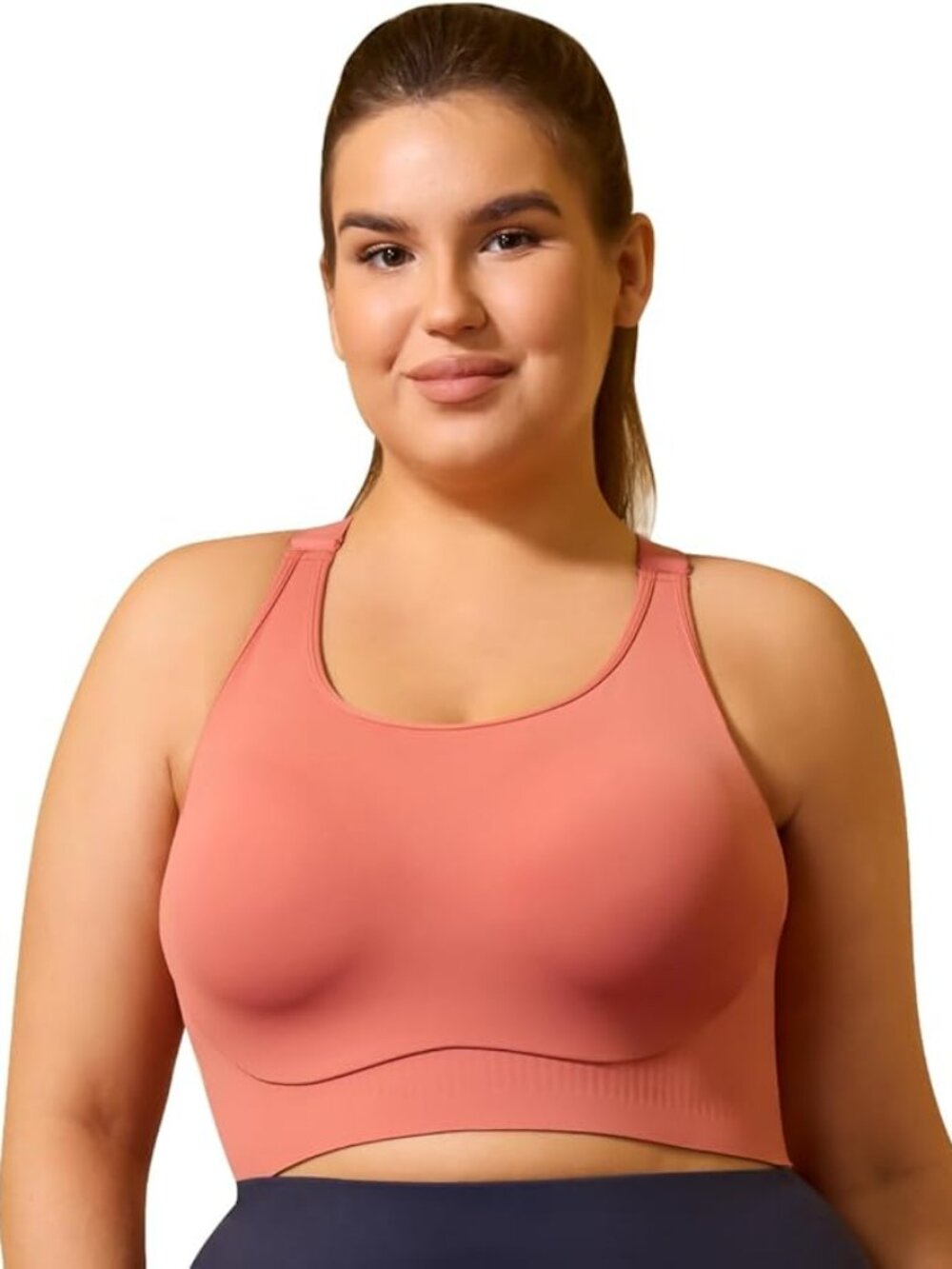 High Impact Sports Bra, Fixed Cup, Racerback with Back Closure - XXL - NWT